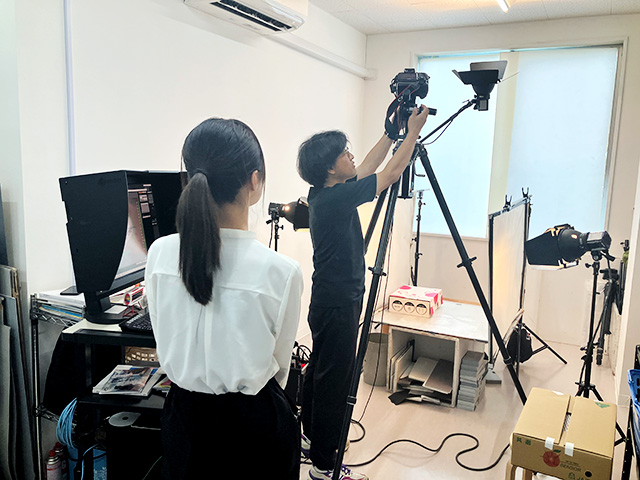スタジオ撮影の見学